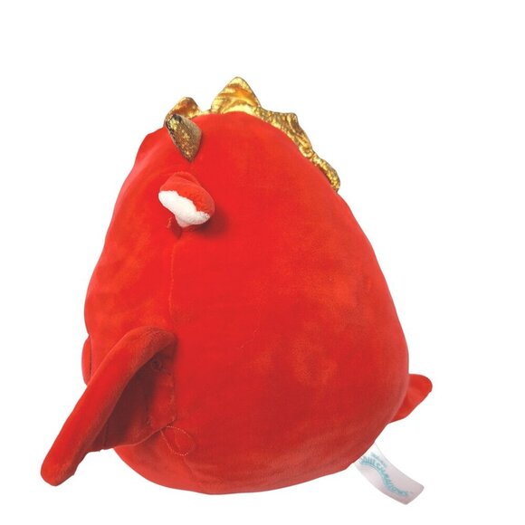 Squishmallow Baiden Red Dragon Bubble Tea Valentines Plush 8 Inch - Picture 4 of 7